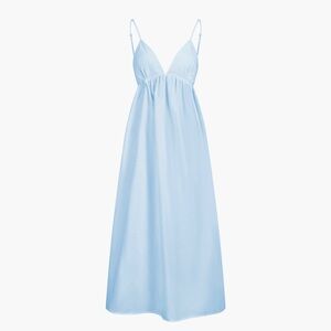 Commense 100% cotton blue maxi dress